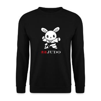 Judo - Unisex Pullover - Schwarz - Vorne - Alina (178cm) & Michal (187cm)