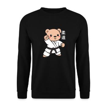 Judo - Unisex Pullover - Schwarz - Vorne - Alina (178cm) & Michal (187cm)