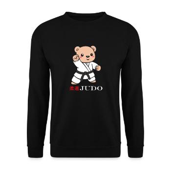 Judo - Unisex Pullover - Schwarz - Vorne - Alina (178cm) & Michal (187cm)