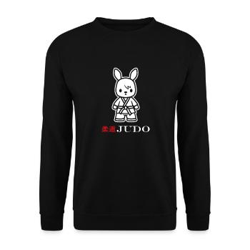 Judo - Unisex Pullover - Schwarz - Vorne - Alina (178cm) & Michal (187cm)