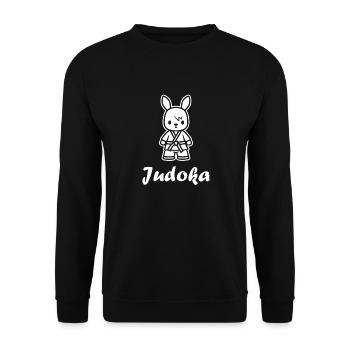 Judo - Unisex Pullover - Schwarz - Vorne - Alina (178cm) & Michal (187cm)