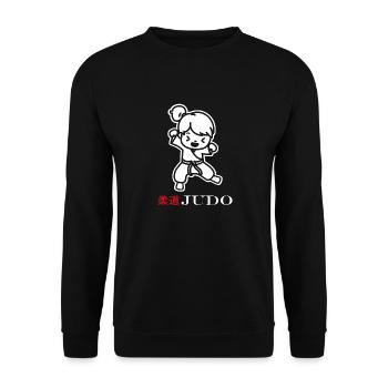 Judo - Unisex Pullover - Schwarz - Vorne - Alina (178cm) & Michal (187cm)
