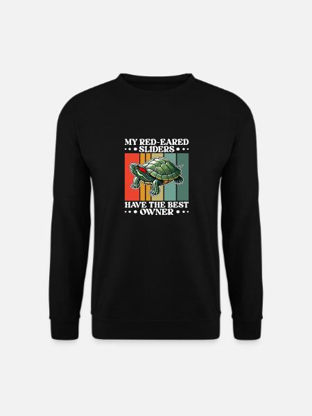 Turtle Red-eared Turtle - Unisex Sweatshirt - black