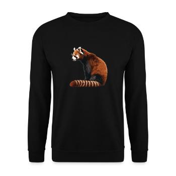 Red Panda Little Pandas Little Red Panda - Unisex Sweatshirt - black - Front - Alina (178cm) & Michal (187cm)
