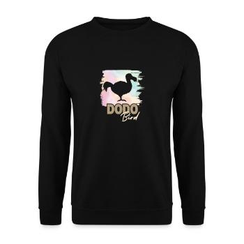 Dodo Bird - Unisex Sweatshirt - black - Front - Alina (178cm) & Michal (187cm)
