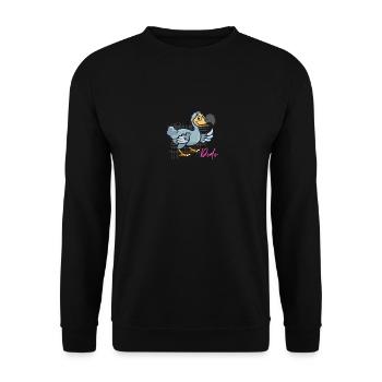 Dodo amical - Sweat-shirt Unisexe - noir - Devant - Alina (178cm) & Michal (187cm)
