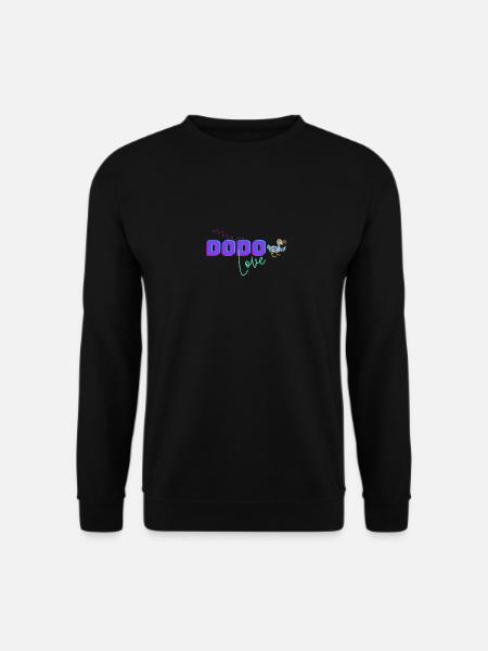Dodo Love Vogel - Unisex Pullover - Schwarz