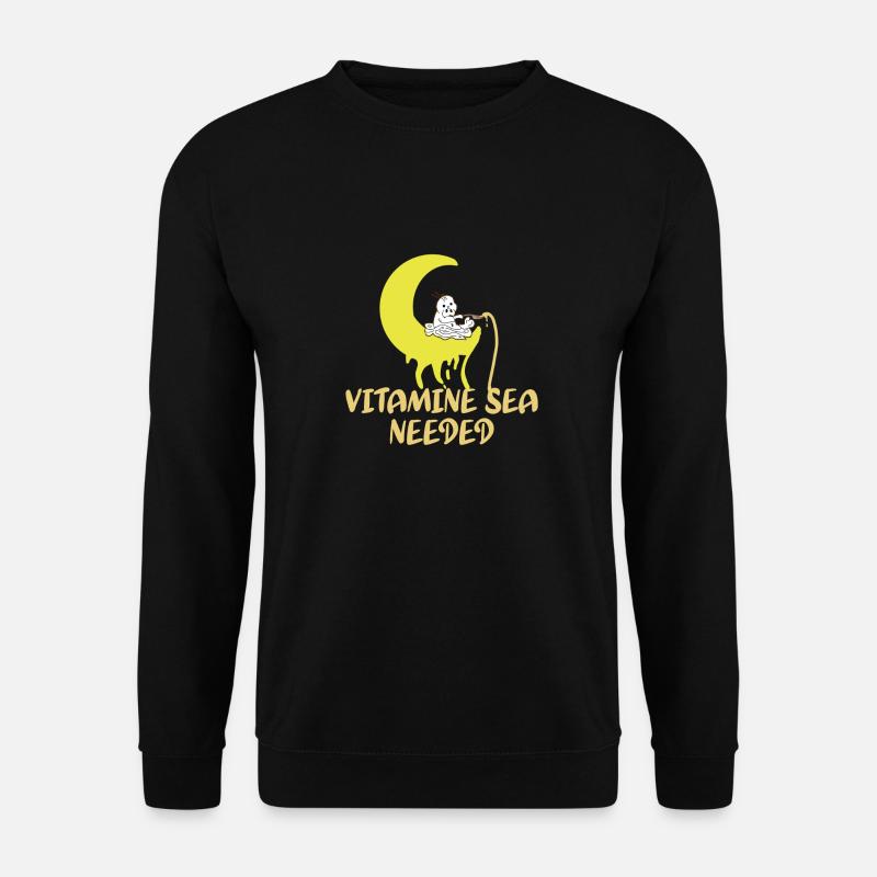 Vitamine Ozean Gebraucht lustig - Unisex Pullover - Schwarz