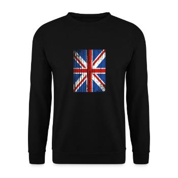 Angleterre Anglais - Sweat-shirt Unisexe - noir - Devant - Alina (178cm) & Michal (187cm)