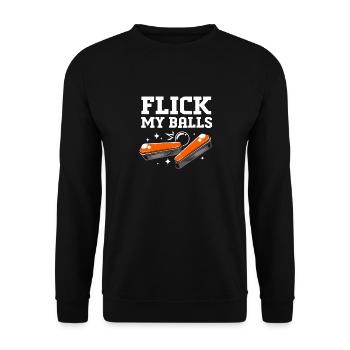 Flipper Pinball - Unisex Sweatshirt - black - Front - Alina (178cm) & Michal (187cm)