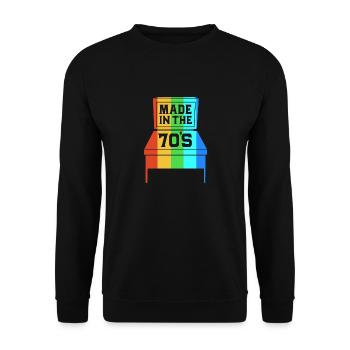 Flipper Pinball - Unisex Sweatshirt - black - Front - Alina (178cm) & Michal (187cm)