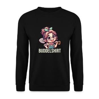 Garten Geschenk Gärtnerin Geburtstag Geschenk - Unisex Pullover - Schwarz - Vorne - Alina (178cm) & Michal (187cm)
