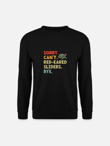 Turtle Red-eared Turtle - Unisex Sweatshirt - black
