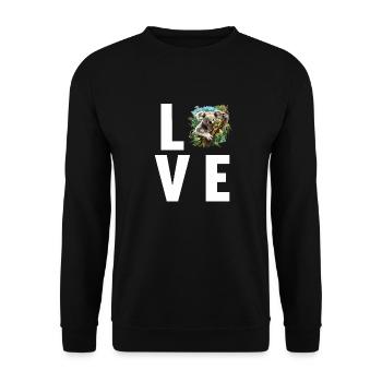 Koalas Koala - Unisex Sweatshirt - black - Front - Alina (178cm) & Michal (187cm)