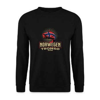 Norwegen Tromsø 2026 - Unisex Pullover - Schwarz - Vorne - Alina (178cm) & Michal (187cm)