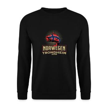 Norway Trondheim 2026 - Unisex Sweatshirt - black - Front - Alina (178cm) & Michal (187cm)