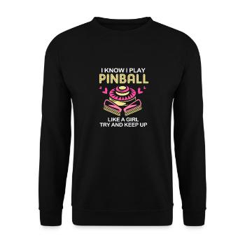 Flipper Boîte de flipper - Sweat-shirt Unisexe - noir - Devant - Alina (178cm) & Michal (187cm)