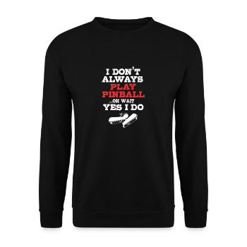 Flipper Pinball - Unisex Sweatshirt - black - Front - Alina (178cm) & Michal (187cm)
