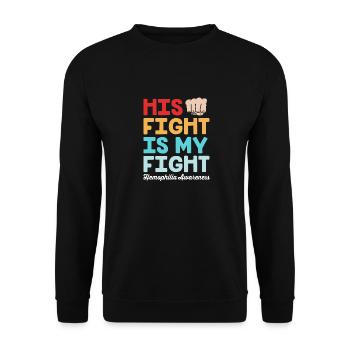 Hémophilie Hémophilie Hémophilie - Sweat-shirt Unisexe - noir - Devant - Alina (178cm) & Michal (187cm)
