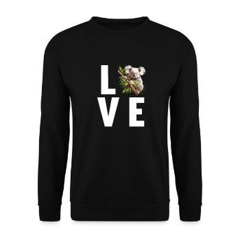 Koalas Koala - Unisex Sweatshirt - black - Front - Alina (178cm) & Michal (187cm)