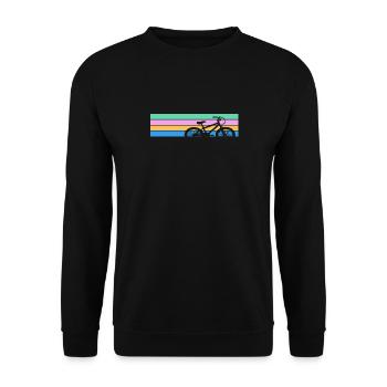 Radfahrer Fahrrad Geschenk Vintage - Unisex Pullover - Schwarz - Vorne - Alina (178cm) & Michal (187cm)
