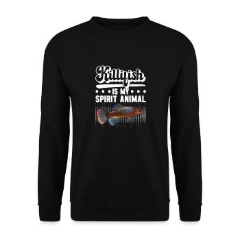 Killifish Quarium Fish - Unisex Sweatshirt - black - Front - Alina (178cm) & Michal (187cm)