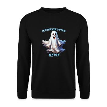 I'M A GOOD SPIRIT - Unisex Sweatshirt - black - Front - Alina (178cm) & Michal (187cm)