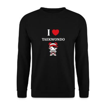 Taekwondo - Unisex Pullover - Schwarz - Vorne - Alina (178cm) & Michal (187cm)
