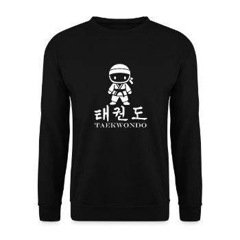 Taekwondo - Unisex Sweatshirt - black - Front - Alina (178cm) & Michal (187cm)