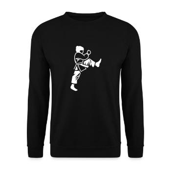 Taekwondo - Unisex Sweatshirt - black - Front - Alina (178cm) & Michal (187cm)