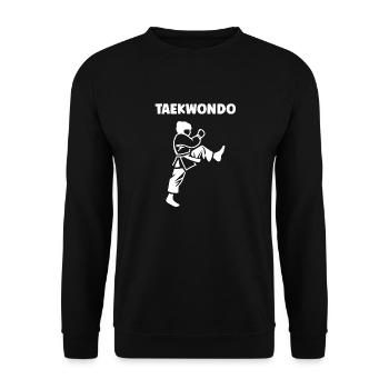 Taekwondo - Unisex Sweatshirt - black - Front - Alina (178cm) & Michal (187cm)