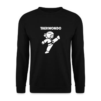 Taekwondo - Unisex Sweatshirt - black - Front - Alina (178cm) & Michal (187cm)