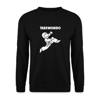 Taekwondo - Unisex Sweatshirt - black - Front - Alina (178cm) & Michal (187cm)