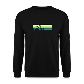 Fahrrad Vintage Radsport - Unisex Pullover - Schwarz - Vorne - Alina (178cm) & Michal (187cm)