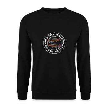 Killifish Quarium Fish - Sweat-shirt Unisexe - noir - Devant - Alina (178cm) & Michal (187cm)