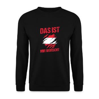 Austrians Austria - Unisex Sweatshirt - black - Front - Alina (178cm) & Michal (187cm)