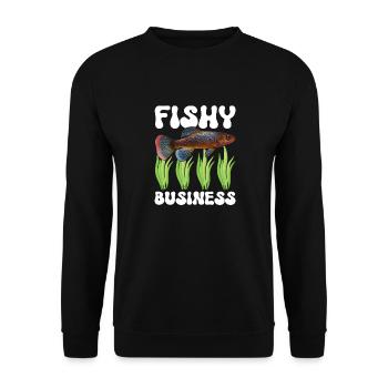 Killifish Quarium Fish - Sweat-shirt Unisexe - noir - Devant - Alina (178cm) & Michal (187cm)