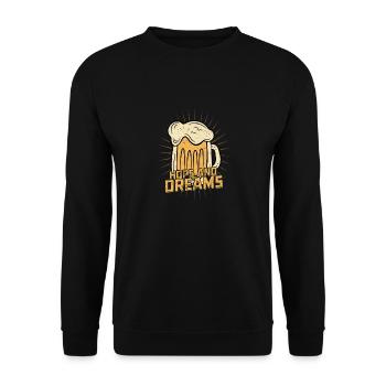 Hops And Dreams Craft Beer Brewer Homebrew - Unisex Sweatshirt - black - Front - Alina (178cm) & Michal (187cm)