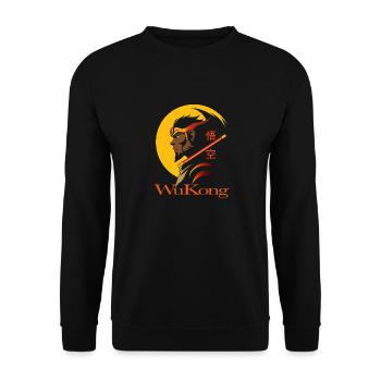 Wukong, the Monkey King Wukong Monkey King - Unisex Sweatshirt - black - Front - Alina (178cm) & Michal (187cm)