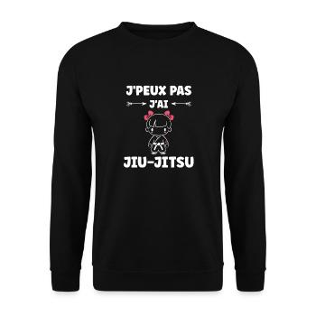 Jiu Jitsu - Unisex Pullover - Schwarz - Vorne - Alina (178cm) & Michal (187cm)
