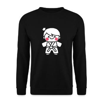 Jiu Jitsu - Unisex Pullover - Schwarz - Vorne - Alina (178cm) & Michal (187cm)