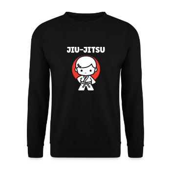 Jiu Jitsu - Unisex Pullover - Schwarz - Vorne - Alina (178cm) & Michal (187cm)