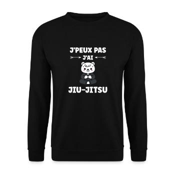 Jiu Jitsu - Unisex Pullover - Schwarz - Vorne - Alina (178cm) & Michal (187cm)