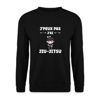 Jiu Jitsu - Unisex Pullover - Schwarz - Vorne - Alina (178cm) & Michal (187cm)