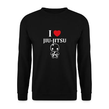 Jiu Jitsu - Unisex Pullover - Schwarz - Vorne - Alina (178cm) & Michal (187cm)