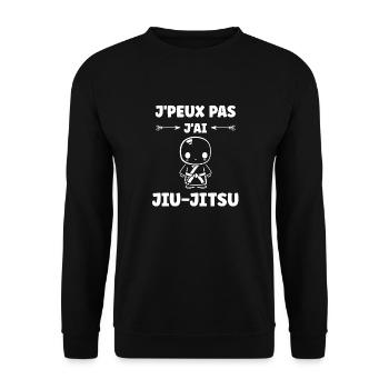Jiu Jitsu - Unisex Pullover - Schwarz - Vorne - Alina (178cm) & Michal (187cm)