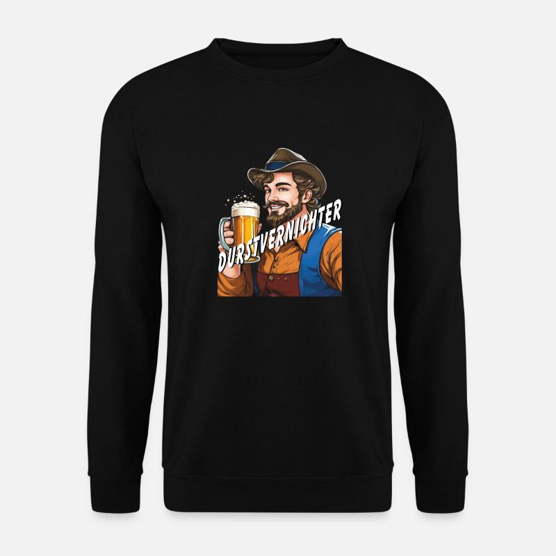 MANN Bier - Unisex Pullover - Schwarz
