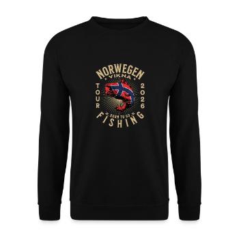 Vikna Angeln 2026 - Unisex Pullover - Schwarz - Vorne - Alina (178cm) & Michal (187cm)