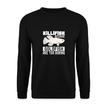 Killifish Quarium Fish - Sweat-shirt Unisexe - noir - Devant - Alina (178cm) & Michal (187cm)