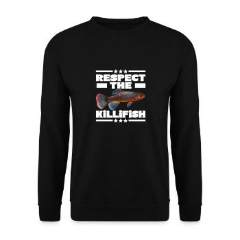 Killifish Quarium Fish - Sweat-shirt Unisexe - noir - Devant - Alina (178cm) & Michal (187cm)
